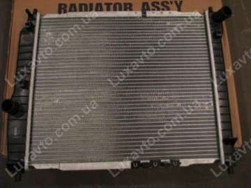 Радиатор охлаждения Шевроле Авео 1.2-1.4 8V (Chevrolet Aveo) T200, 250 с/к. б/к FSO 480 мм 480*416*16