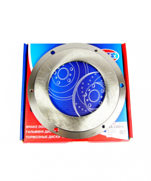 Тормозной диск Таврия, Славута 1103 передний нового образца  EuroEx (круглый ВЧ) (1 шт) 