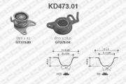 Комплект ГРМ: ремень + ролики SNR KD473.01
