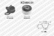 Комплект ГРМ: ремень + ролики SNR KD484.01