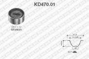 Комплект ГРМ: ремень + ролики SNR KD470.01